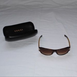 Authentic Gucci GG Brown Tortoise Sunglasses